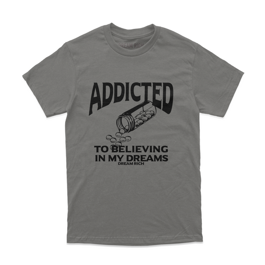 " ADDICTED " TEE ( GRAY )